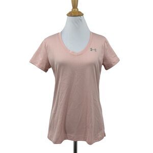 Under Armour T Shirt Womens XS Extra Small Tech Short Sleeve V Neck Heatgear Tee